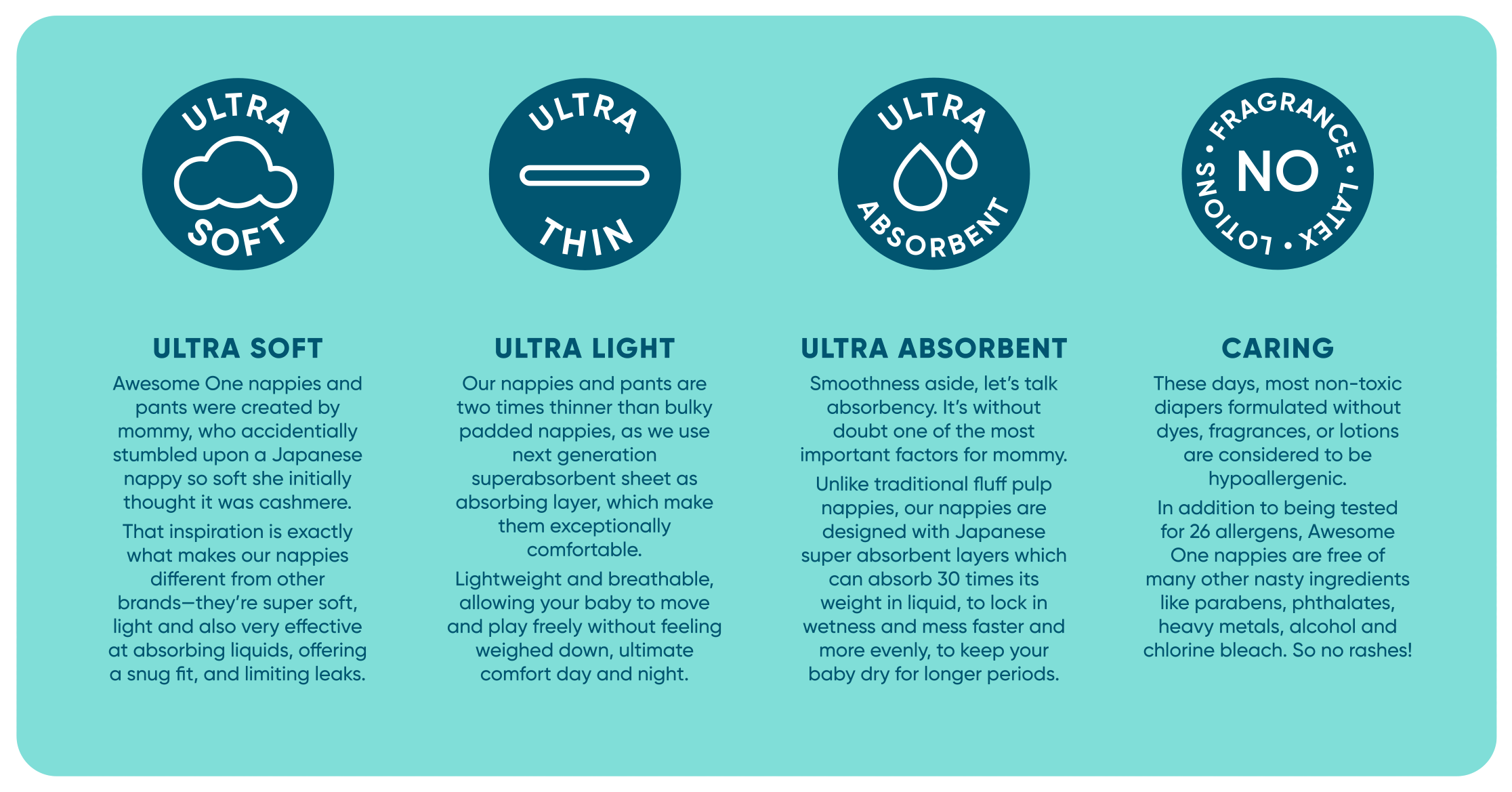 Awesome One Ultra Light Ultra soft Ultra absorbent Pul Up Pants