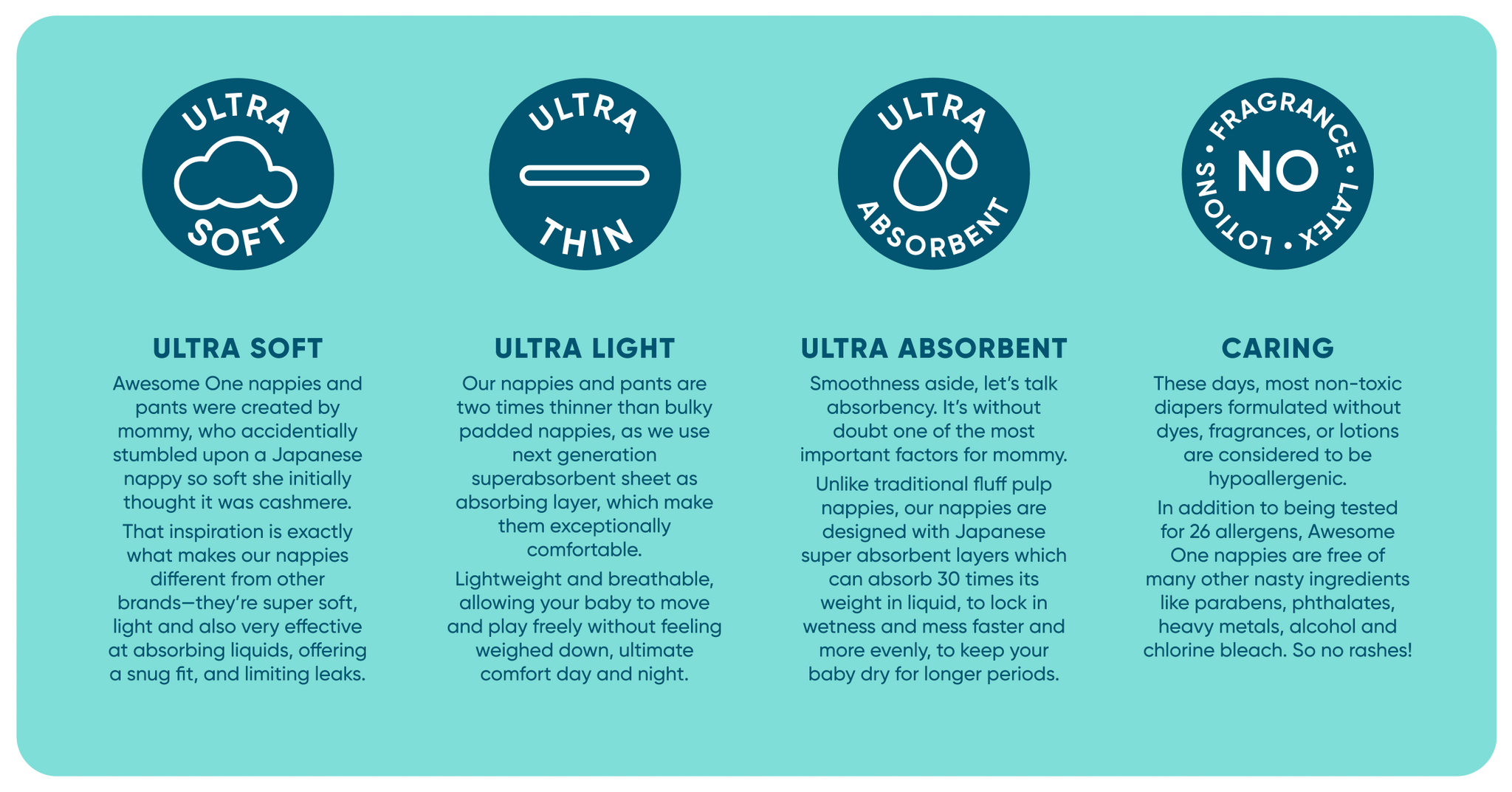 Awesome One Ultra Light Ultra soft Ultra absorbent Pul Up Pants
