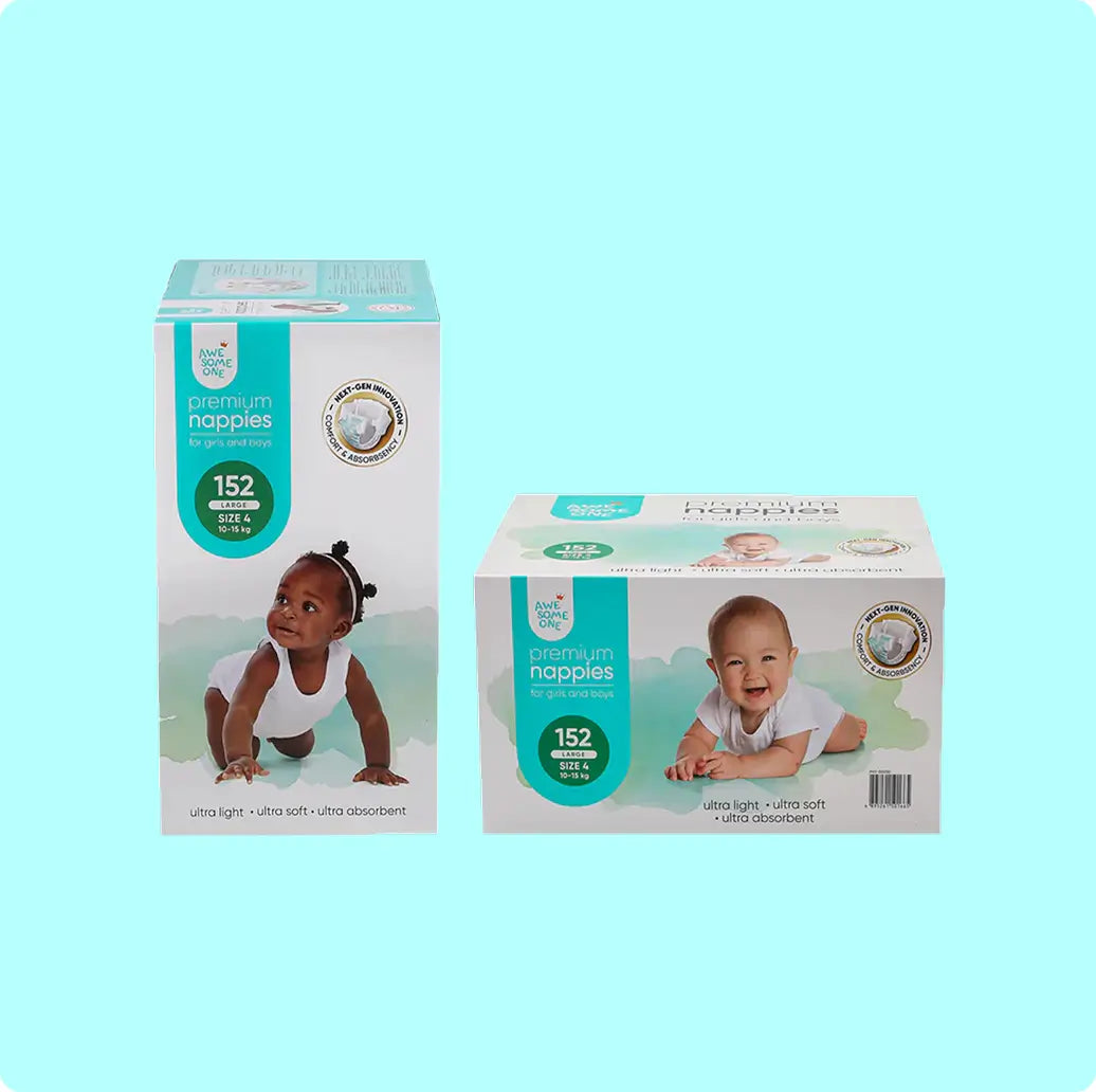 Awesome One Ultra Soft Light Absorbent Baby Nappy Nappies Diaper